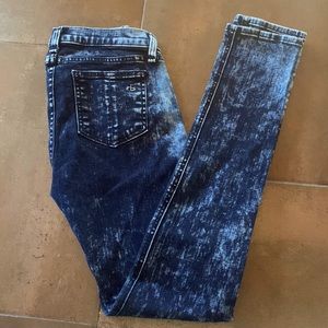 Rag & Bone Skinny Acid Wash Denim Jeans